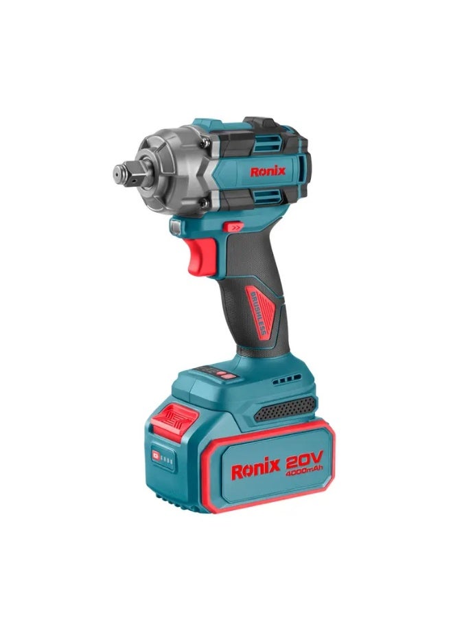 RONIX Brushless Cordless Impact Wrench ,  20V 1/2 inch-500N.m - Image 1